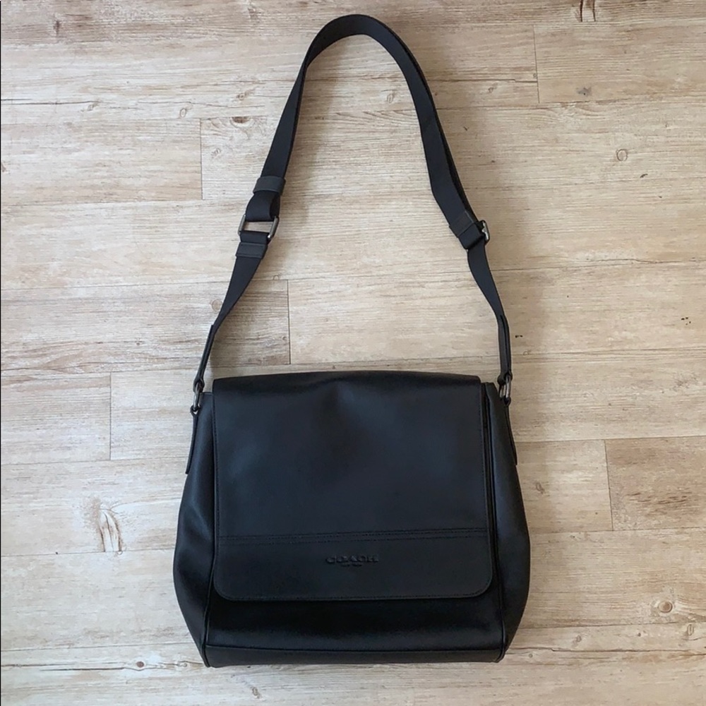 Black Leather Coach Bag